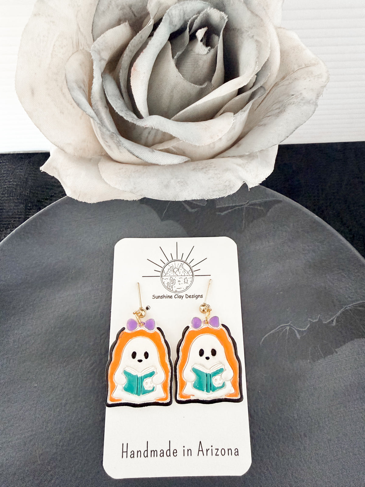 Cute Book Ghost