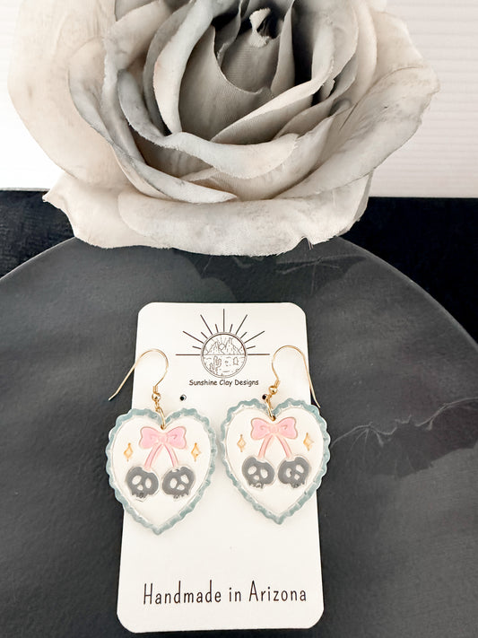 Skelly Heart Dangle