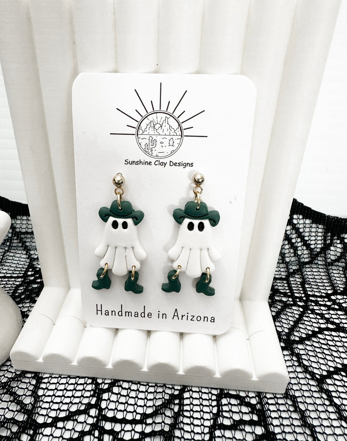 Teal Cowgirl Dangles
