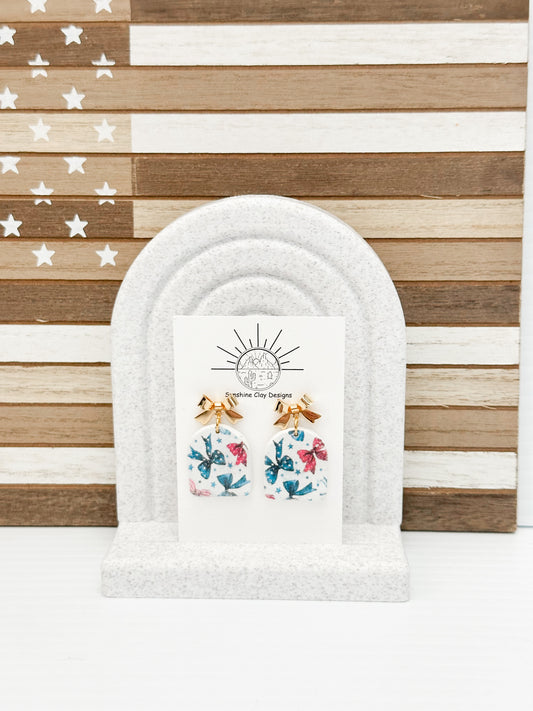 Patriotic Bow Dangles