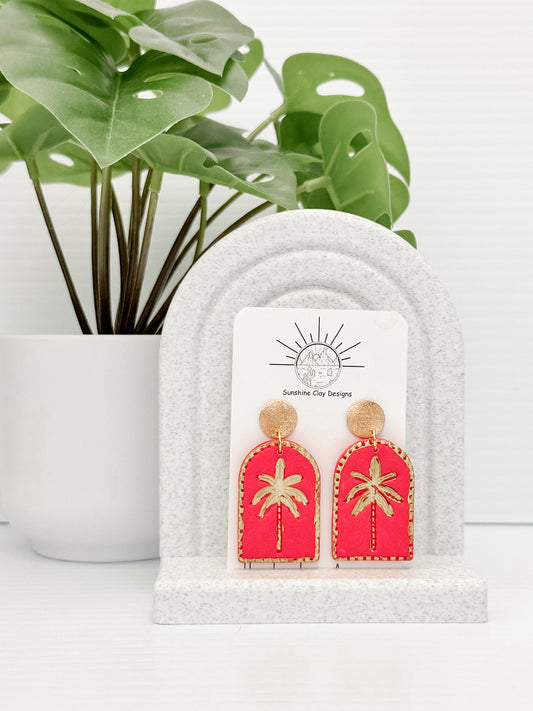 Pink Palm Dangle