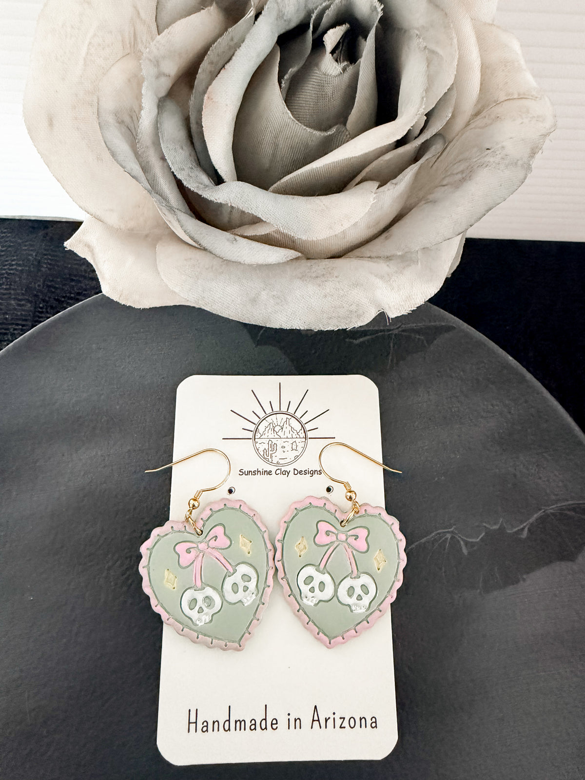 Green Skelly Dangles