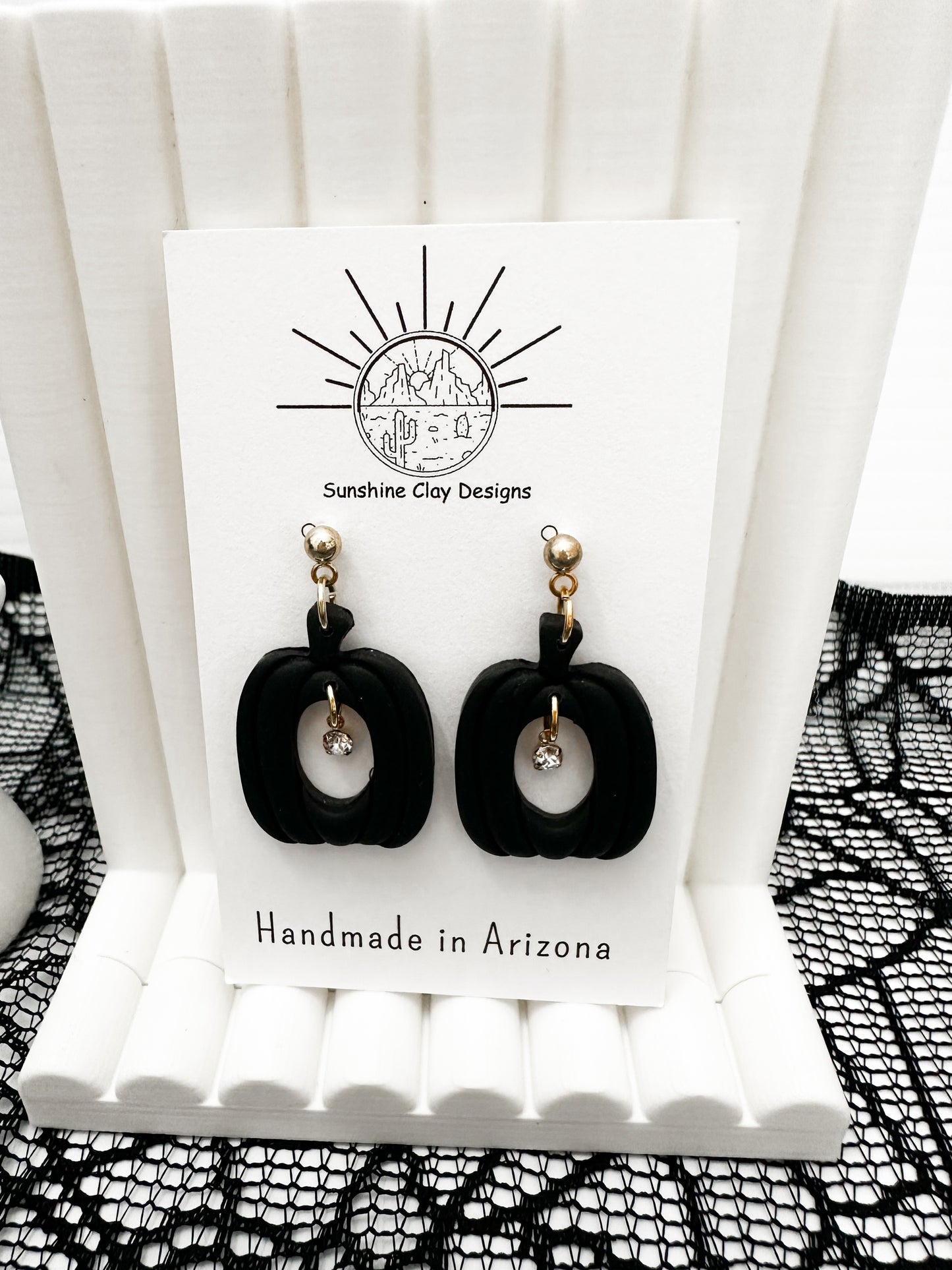 Black Pumpkin Dangle